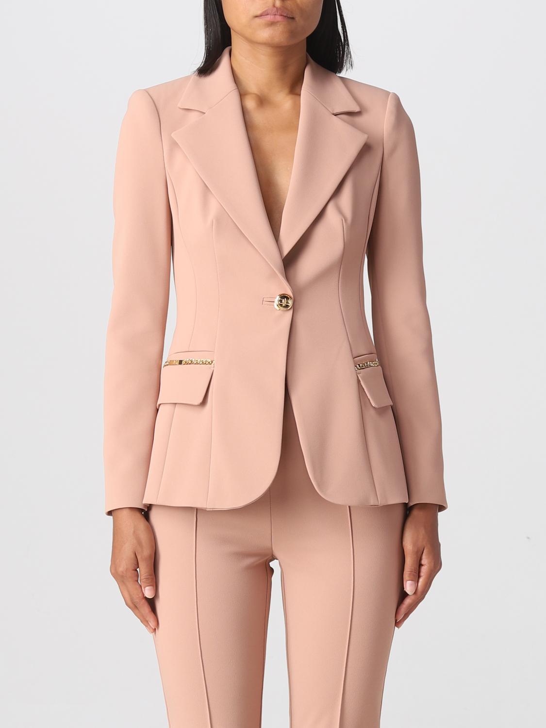 ジャケット ELISABETTA FRANCHI Giacca Jacket Elisabetta Franchi black and white tweed | H-Brands