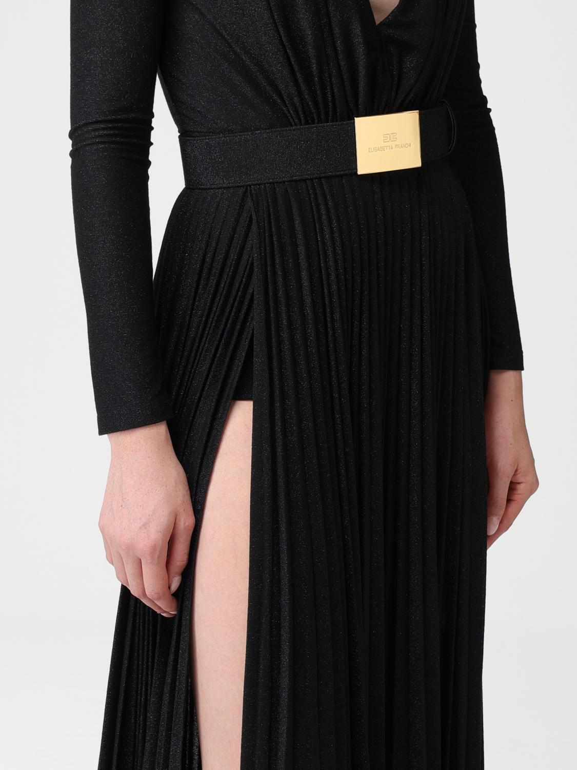 ELISABETTA FRANCHI VESTIDO: Vestido mujer Elisabetta Franchi, Negro - Img 3