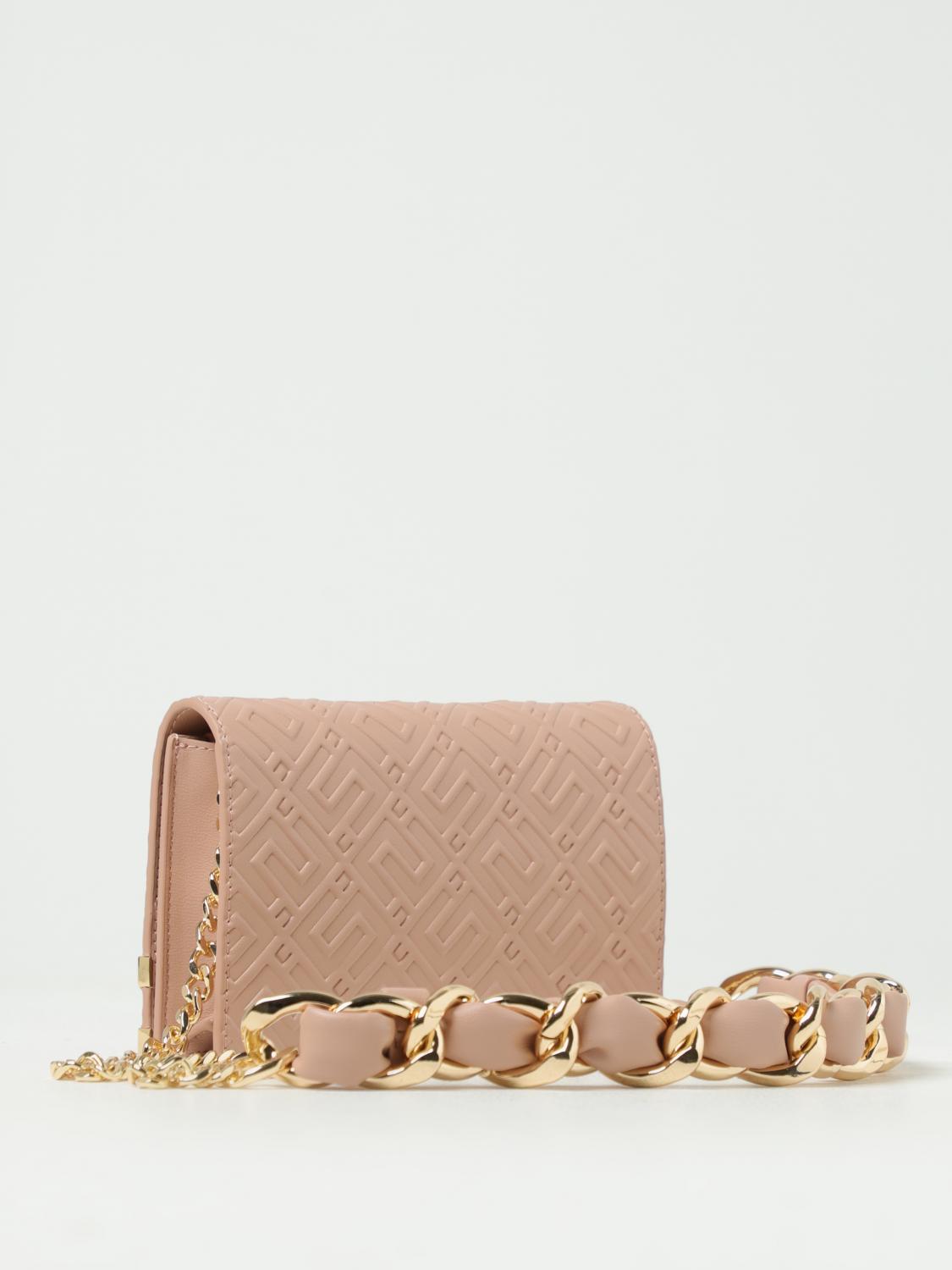 ELISABETTA FRANCHI BORSA MINI: Borsa wallet Elisabetta Franchi in pelle sintetica con monogram, Nudo - Img 2