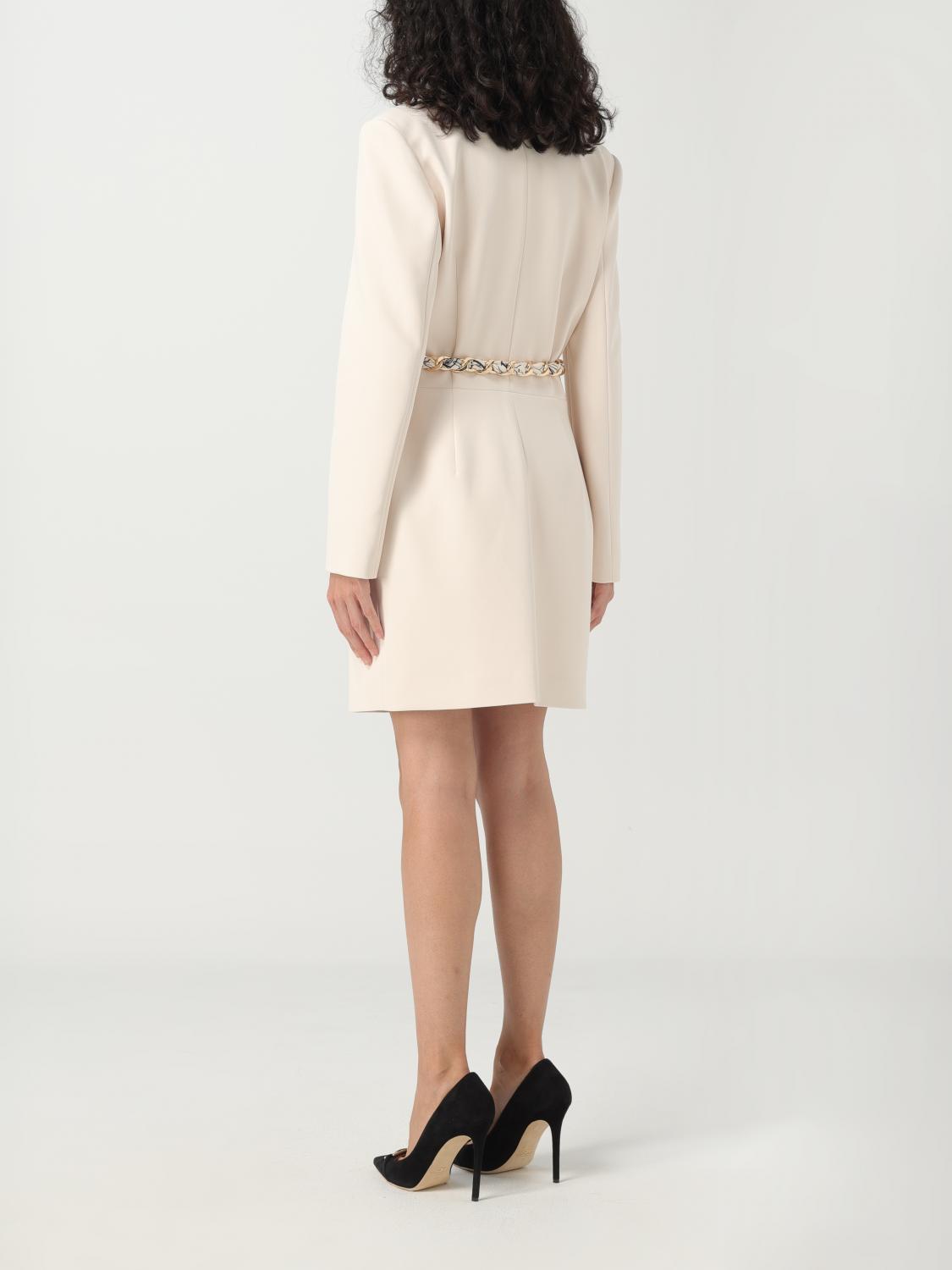 ワンピース ELISABETTA FRANCHI Woman Dress Yellow Cream AM08B 193 Elisabetta Franchi Outlet: Dress woman - Yellow Cream