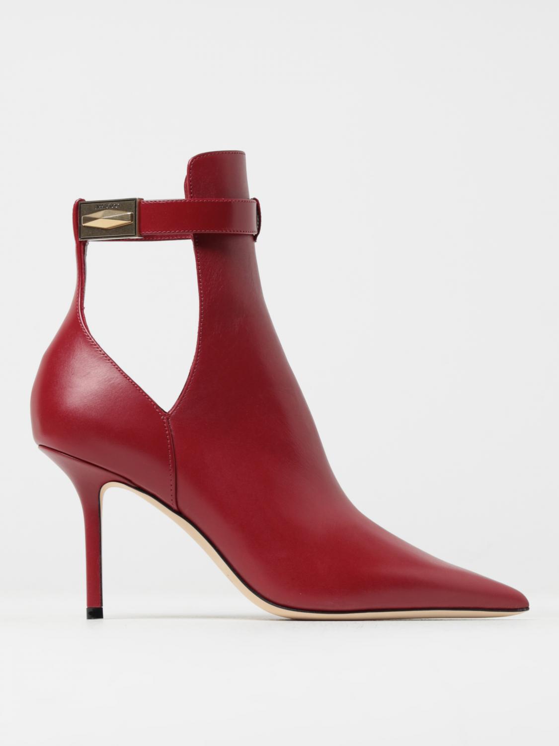 JIMMY CHOO STIVALETTI: Stivaletto Nell Jimmy Choo in pelle, Rosso - Img 1