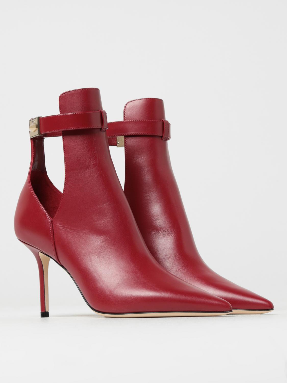 JIMMY CHOO STIVALETTI: Stivaletto Nell Jimmy Choo in pelle, Rosso - Img 2