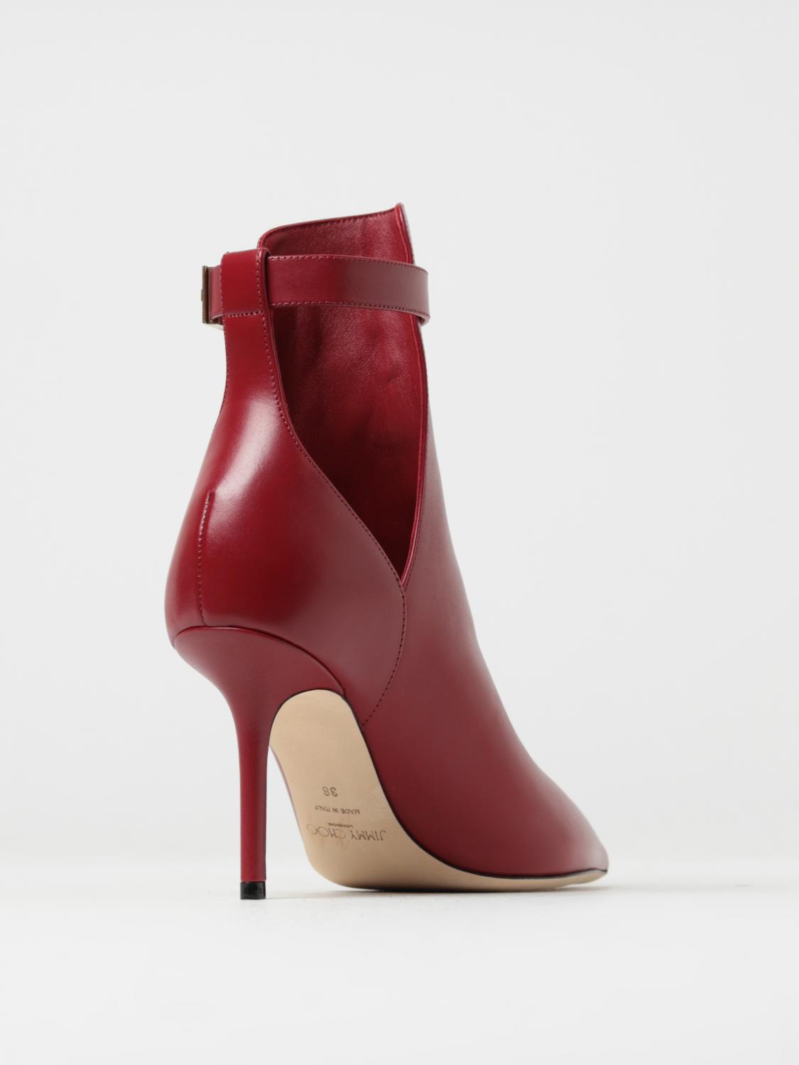 JIMMY CHOO STIVALETTI: Stivaletto Nell Jimmy Choo in pelle, Rosso - Img 3