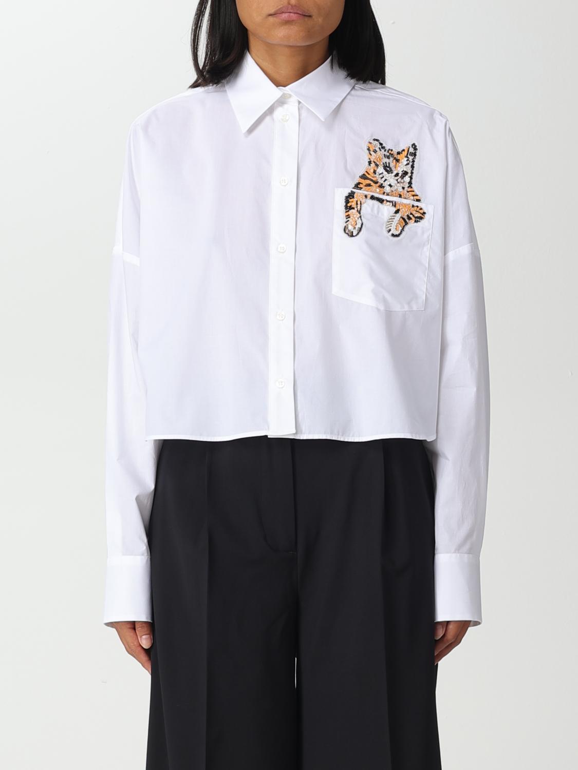 MSGM HEMDBLUSE: Hemdbluse damen MSGM, Weiß - Img 1