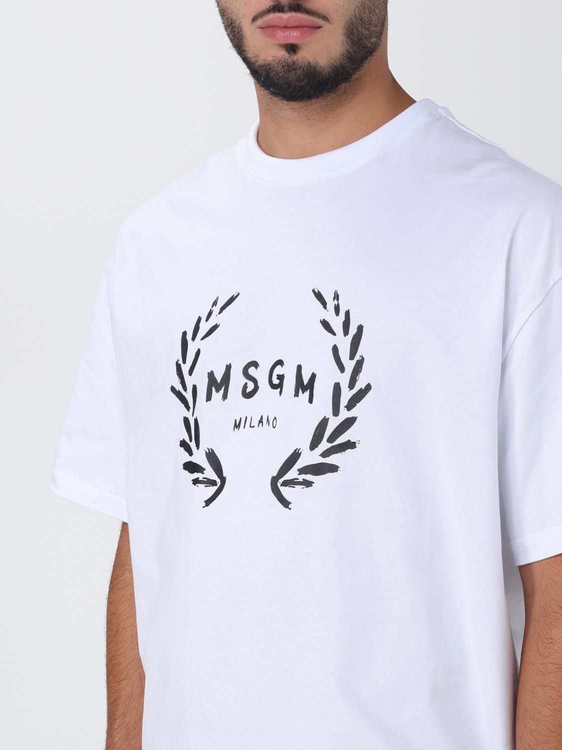 MSGM T-SHIRT: MSGM cotton t-shirt, White - Img 4