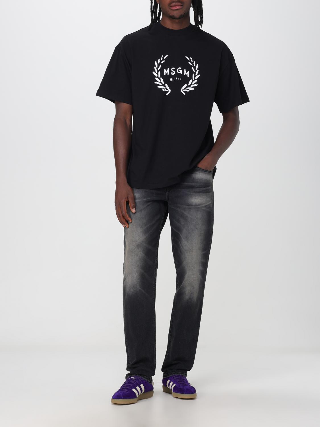 MSGM Tシャツ: Tシャツ メンズ MSGM, ブラック - Img 2