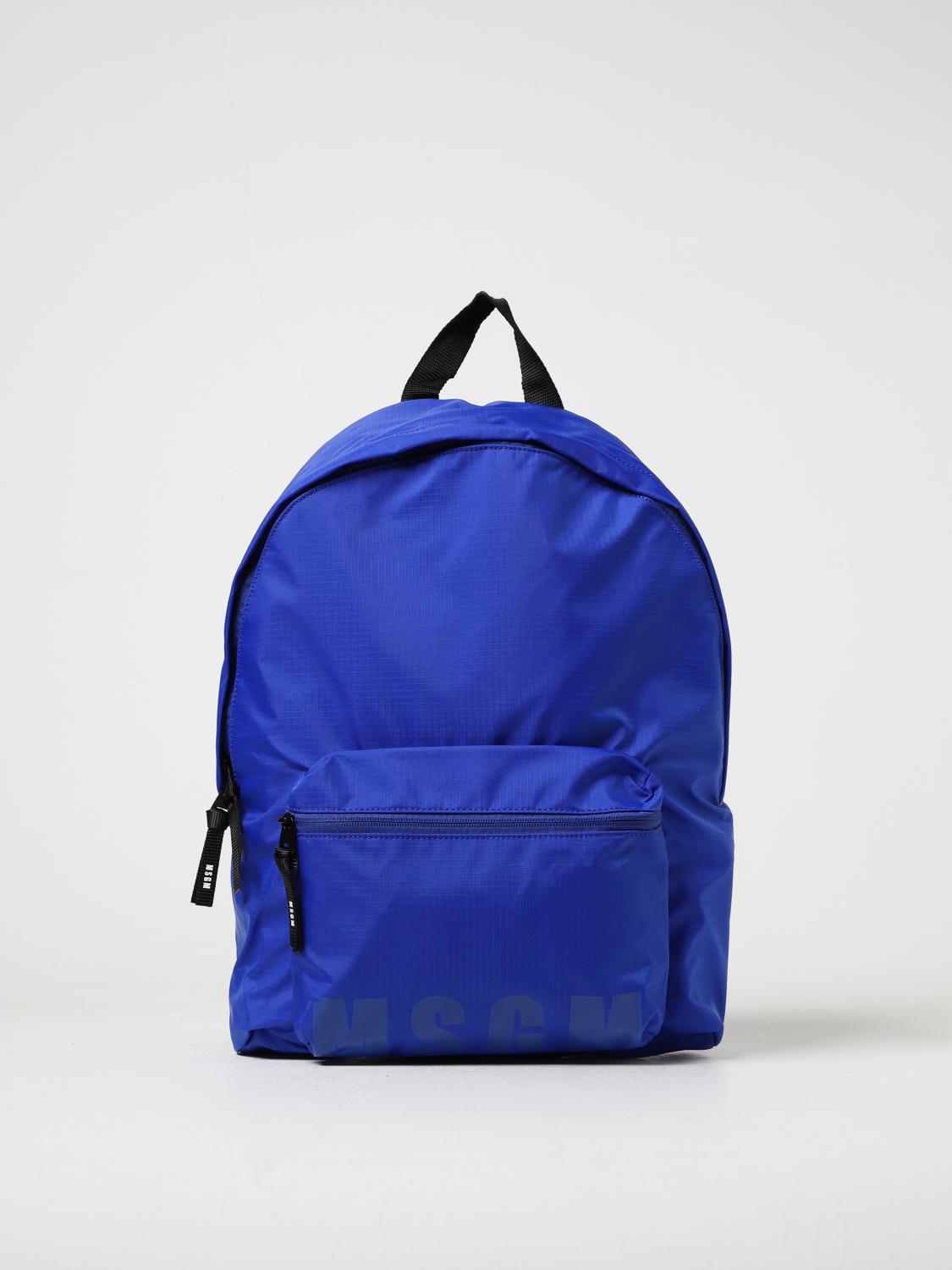 MSGM SAC À DOS: Sac homme MSGM, Bleu - Img 1