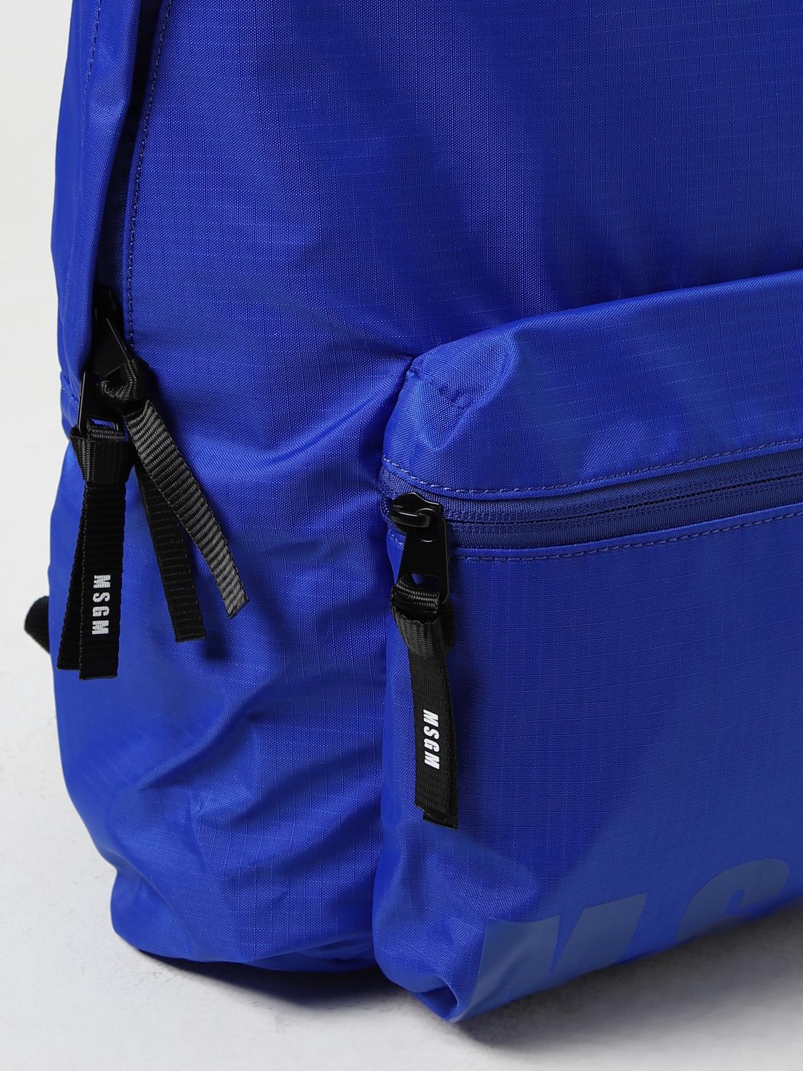 MSGM SAC À DOS: Sac homme MSGM, Bleu - Img 3