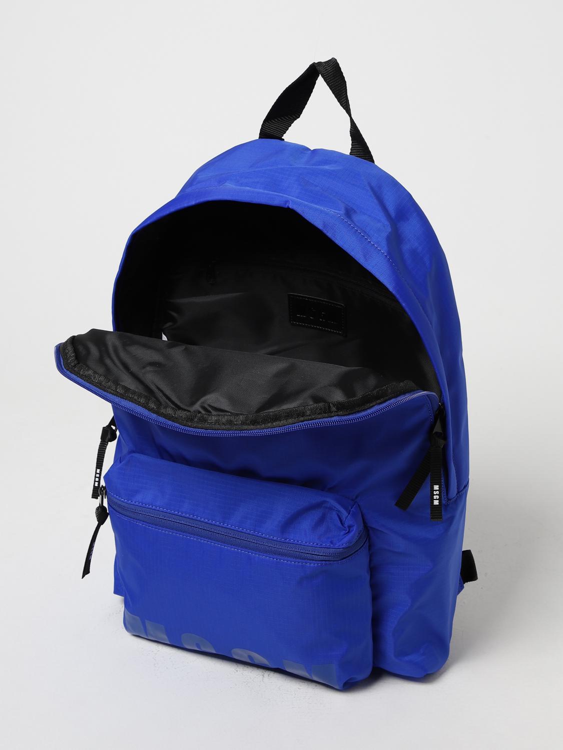 MSGM SAC À DOS: Sac homme MSGM, Bleu - Img 4