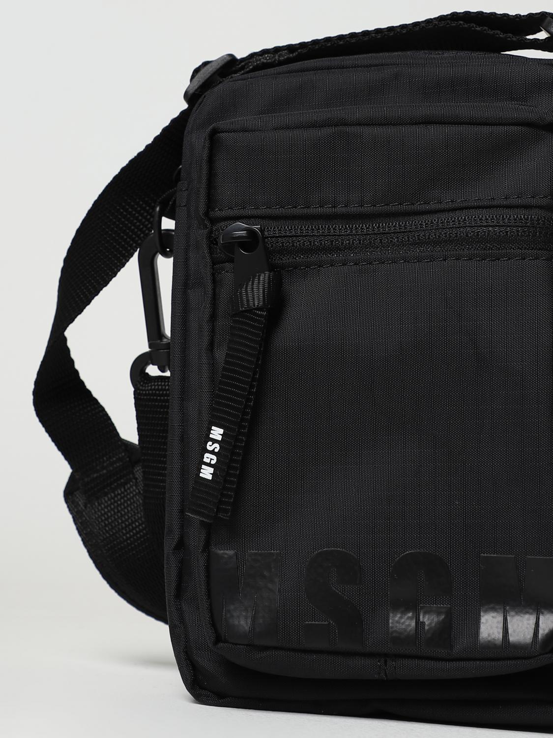 MSGM SACOCHE: Sac homme MSGM, Noir - Img 3