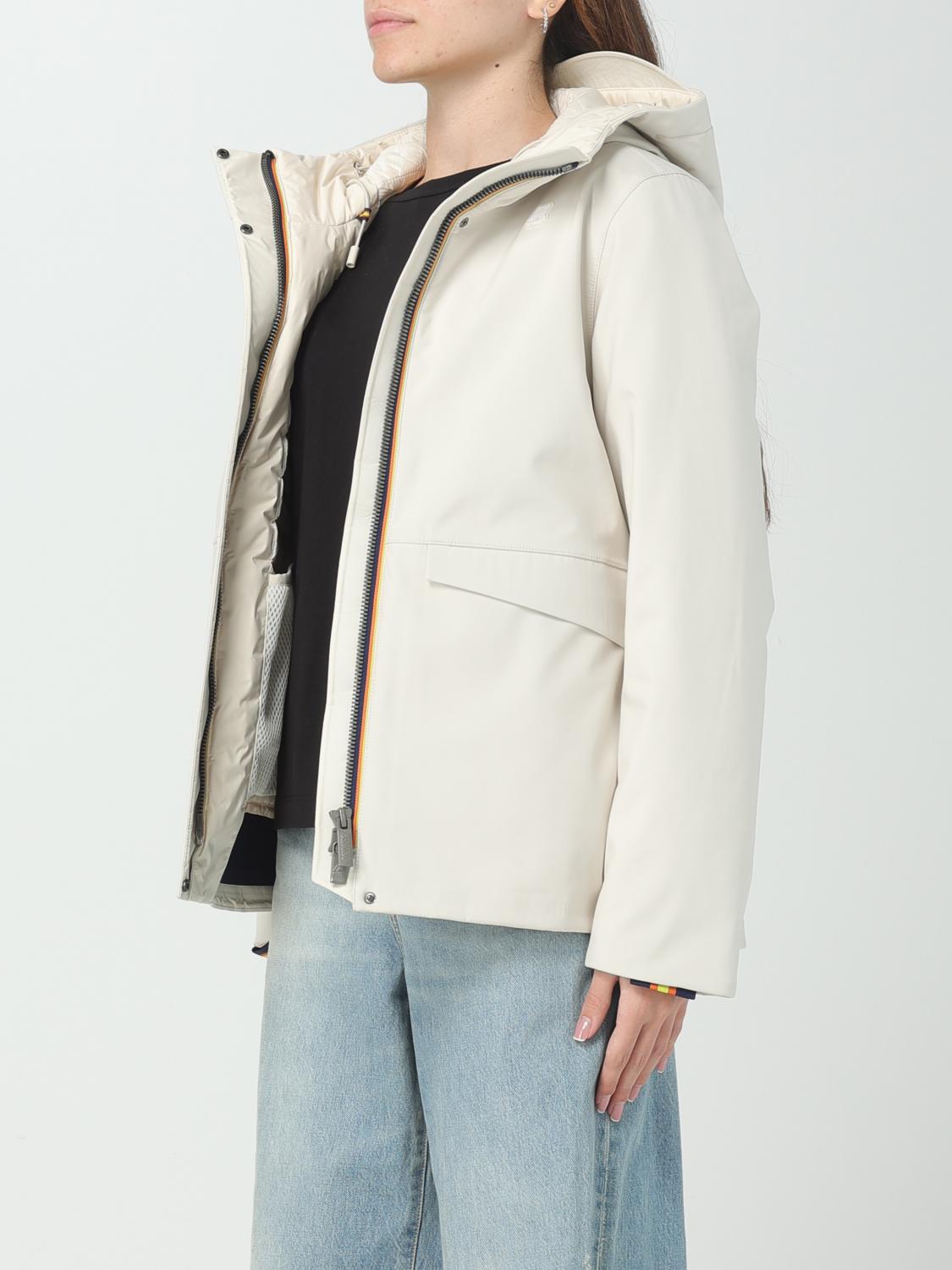 K-WAY CHAQUETA: Chaqueta mujer K-way, Nata - Img 3