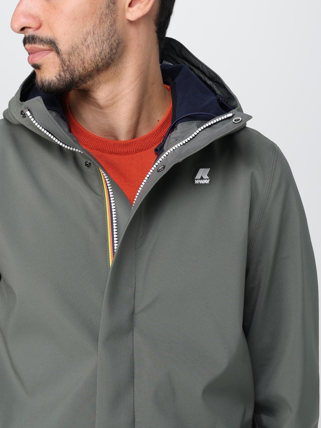 K-WAY 外套: 外套 男士 K-way, 军绿色 - Img 4