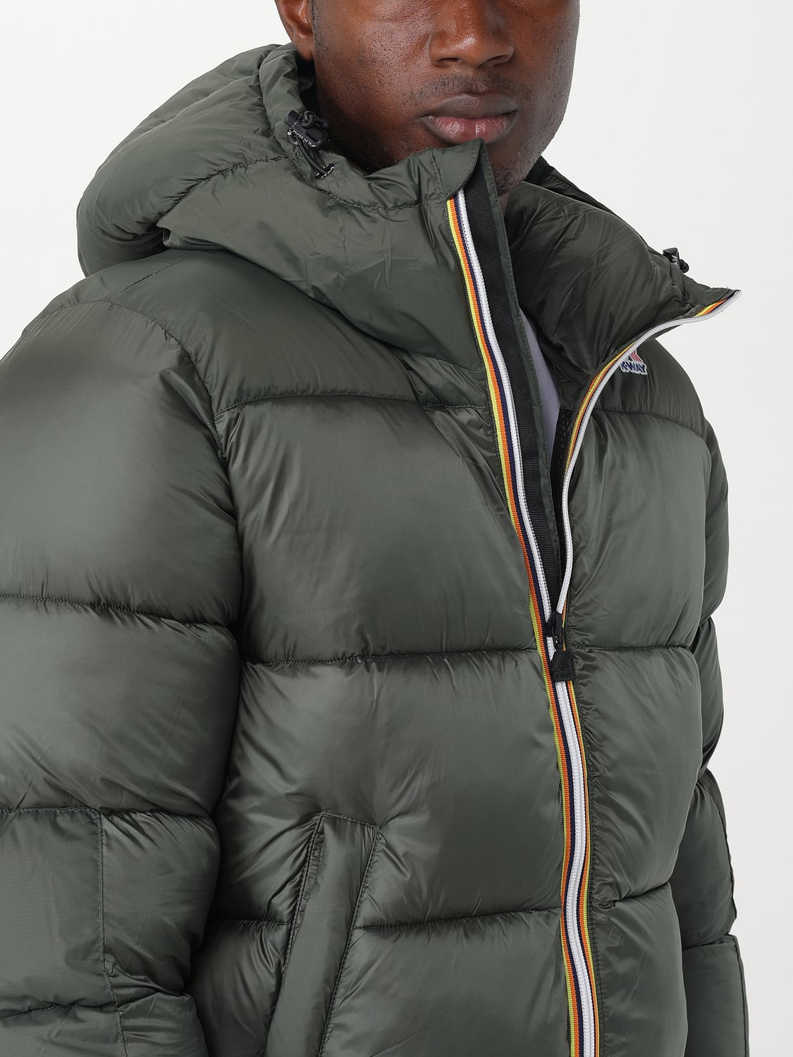 K-WAY JACKET: Jacket men K-way, Forest Green - Img 4