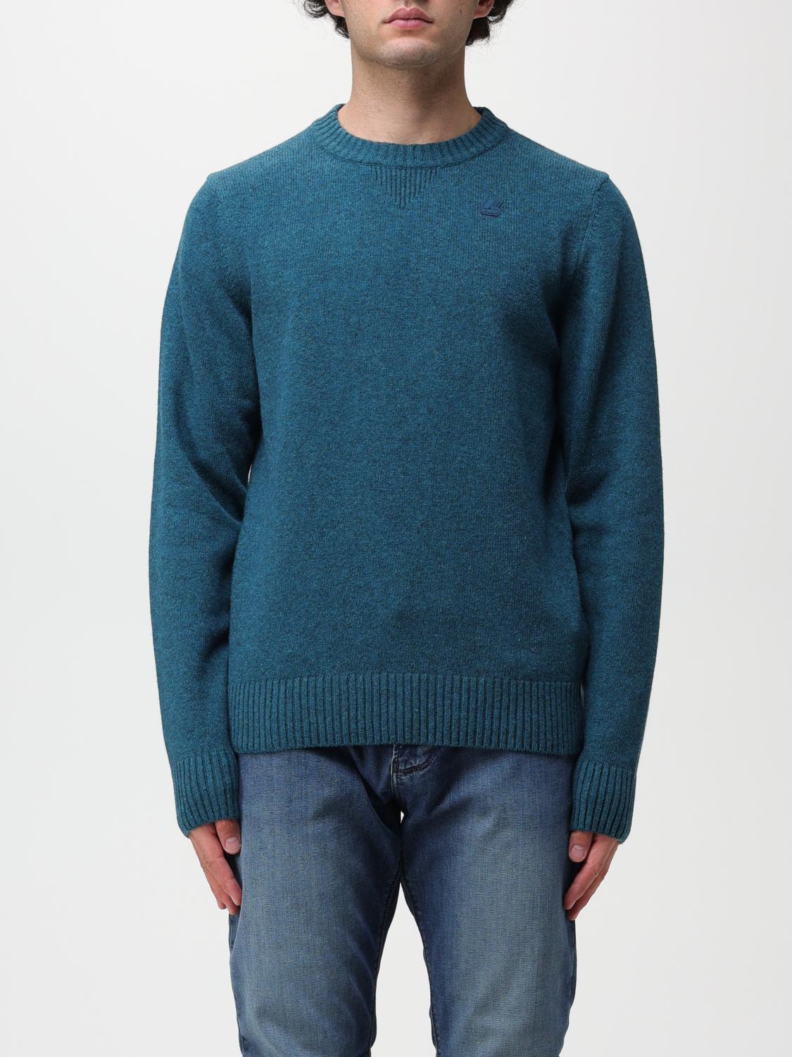 K-WAY PULLOVER: Pullover herren K-way, Petroleum Blue - Img 1