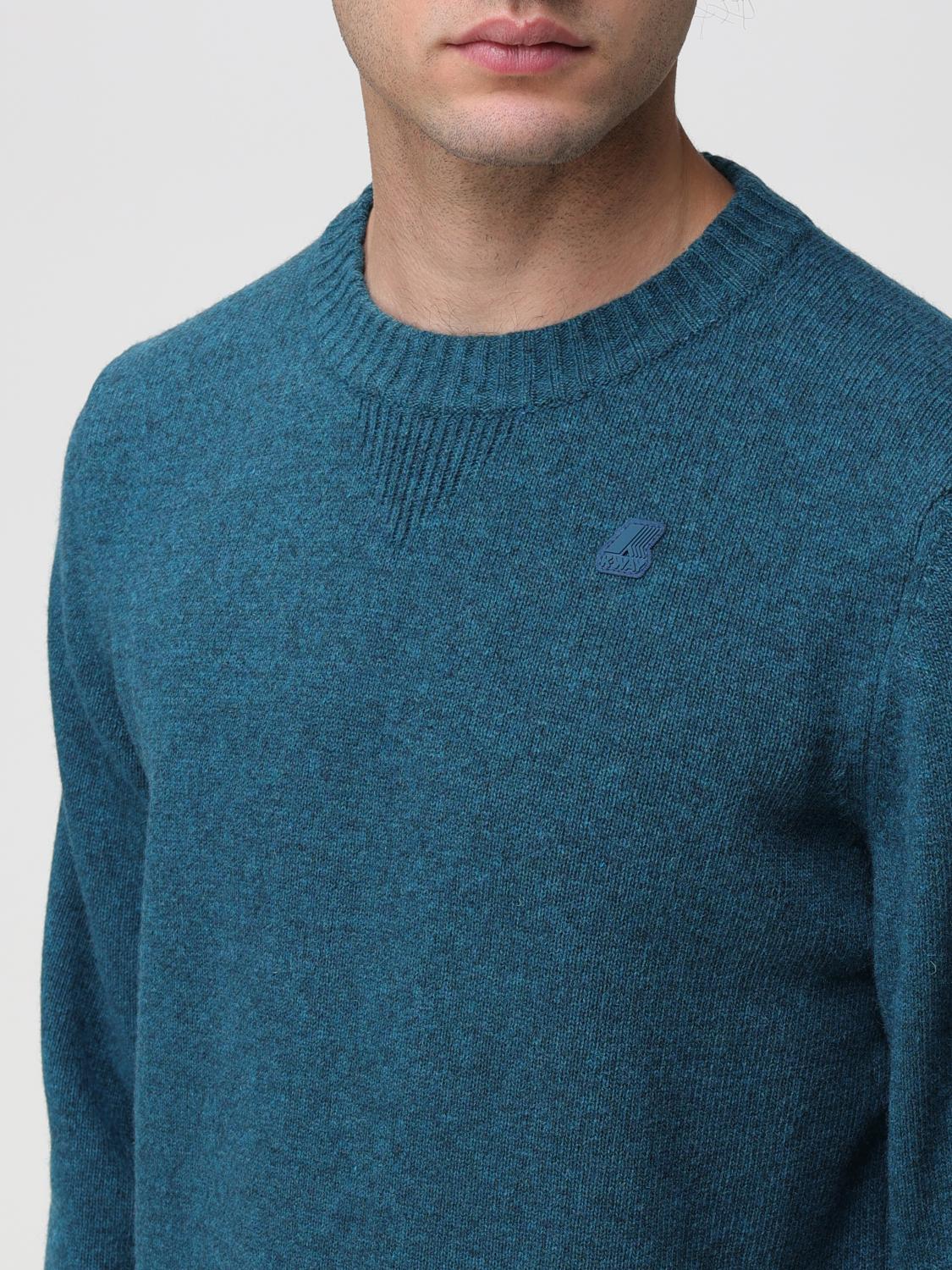 K-WAY PULLOVER: Pullover herren K-way, Petroleum Blue - Img 3