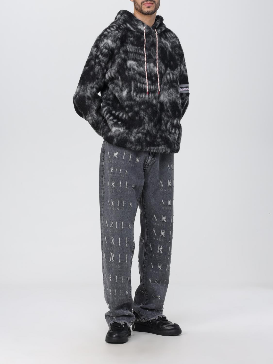 ARIES SWEATSHIRT: Sweatshirt men Aries, Black - Img 2