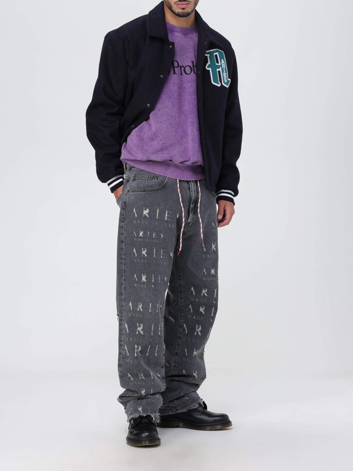 ARIES 外套: 外套 男士 Aries, 蓝色 - Img 2