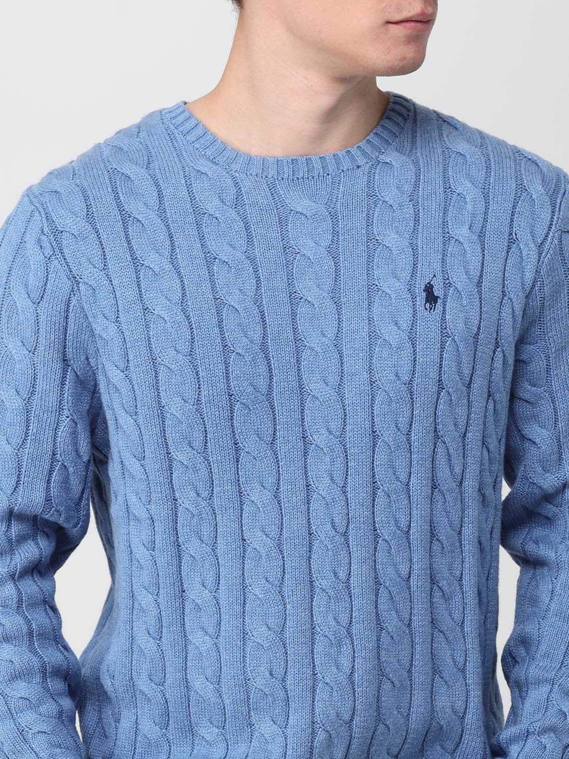 POLO RALPH LAUREN SWEATER: Sweater men Polo Ralph Lauren, Blue - Img 3
