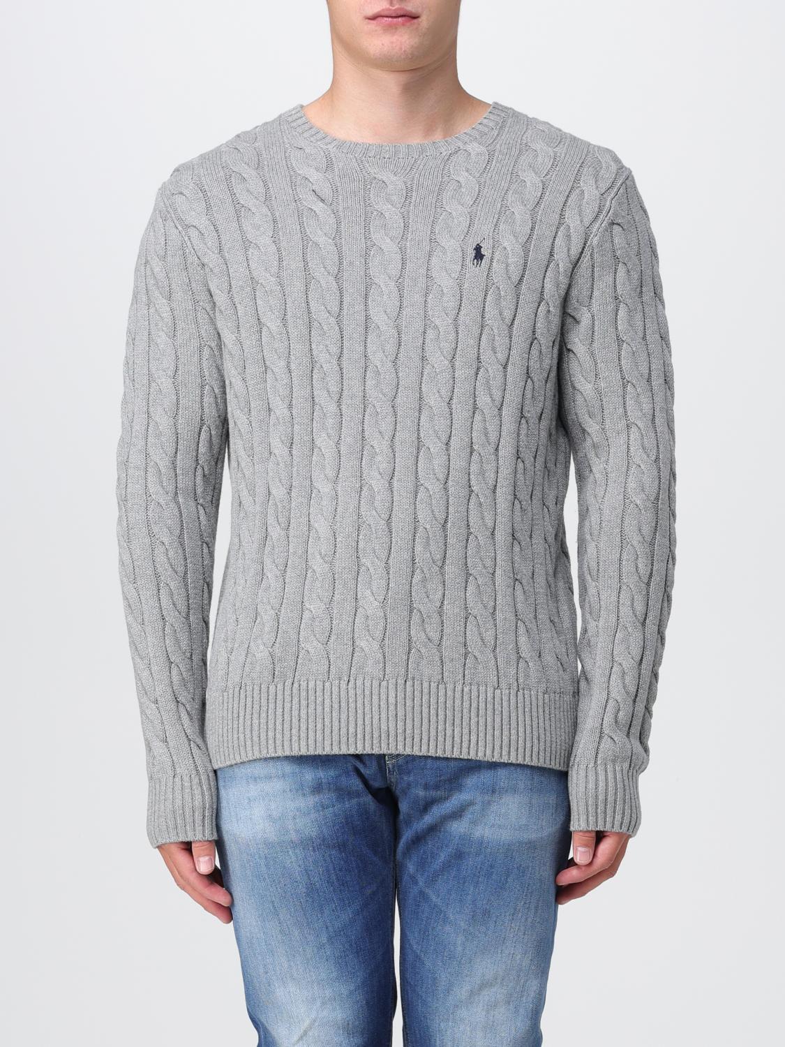 POLO RALPH LAUREN SWEATER: Sweater men Polo Ralph Lauren, Grey - Img 1