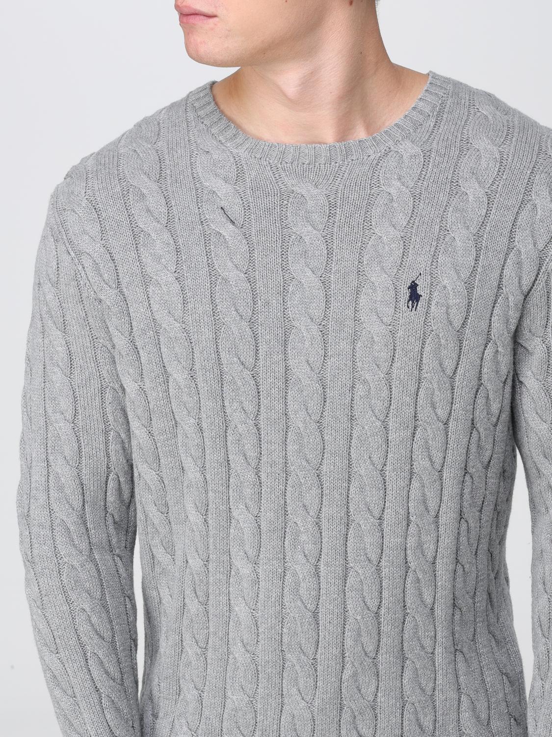 POLO RALPH LAUREN SWEATER: Sweater men Polo Ralph Lauren, Grey - Img 3
