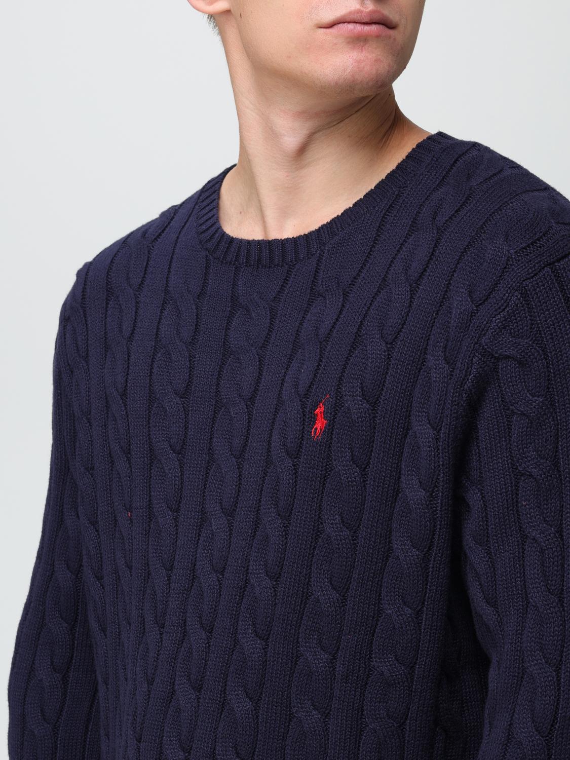 POLO RALPH LAUREN PULL: Pull homme Polo Ralph Lauren, Bleu Marine - Img 3