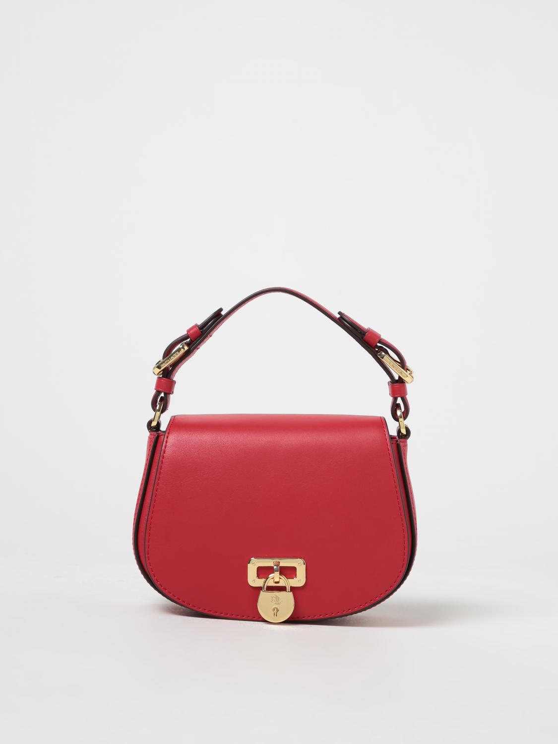 Medium Danni Ralph Lauren Handtasche Rot Polo Ralph Lauren Tasche