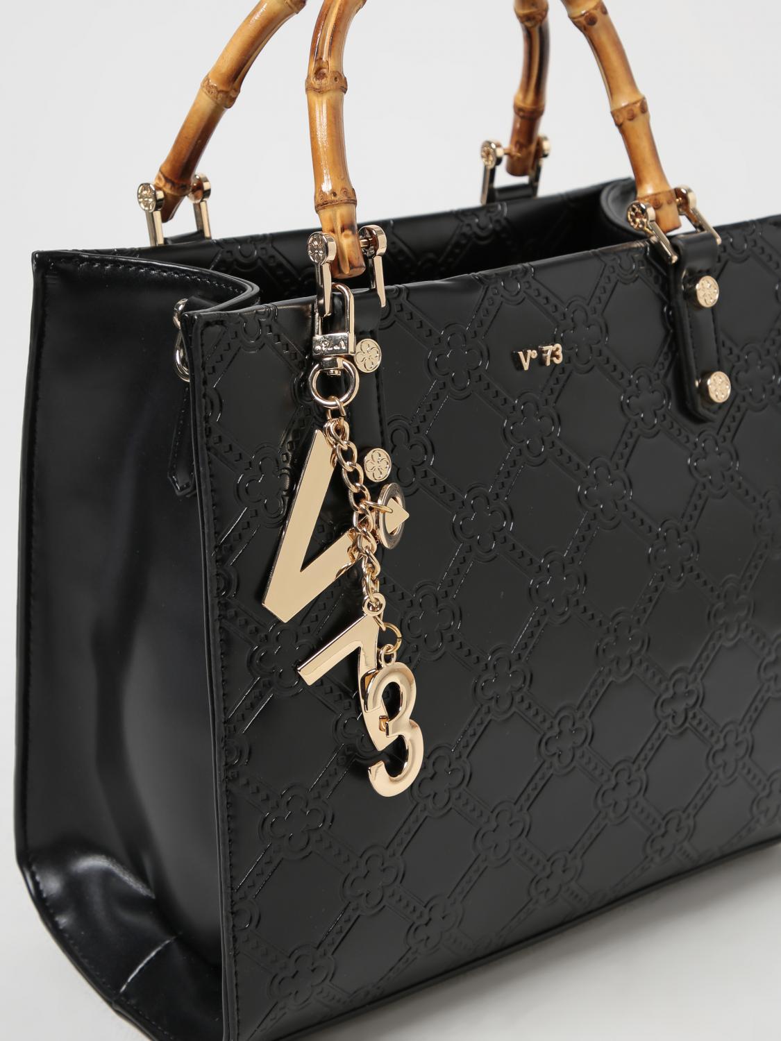 V73 HANDBAG: Shoulder bag woman V73, Black - Img 3
