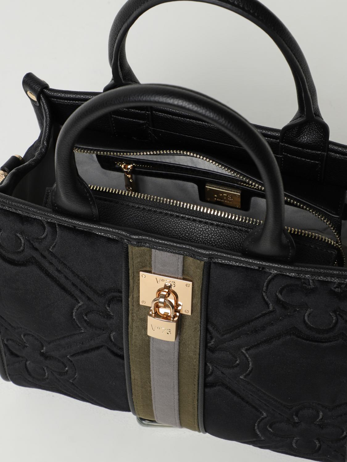V73 HANDBAG: Shoulder bag woman V73, Black - Img 3