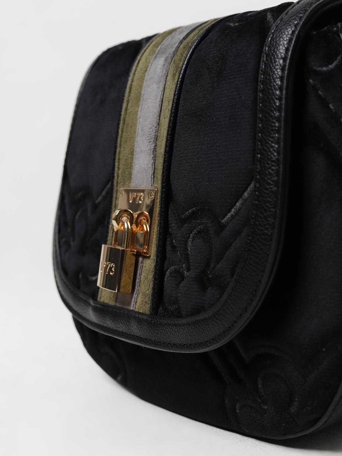V73 BORSA A SPALLA: Borsa a spalla donna V73, Nero - Img 3