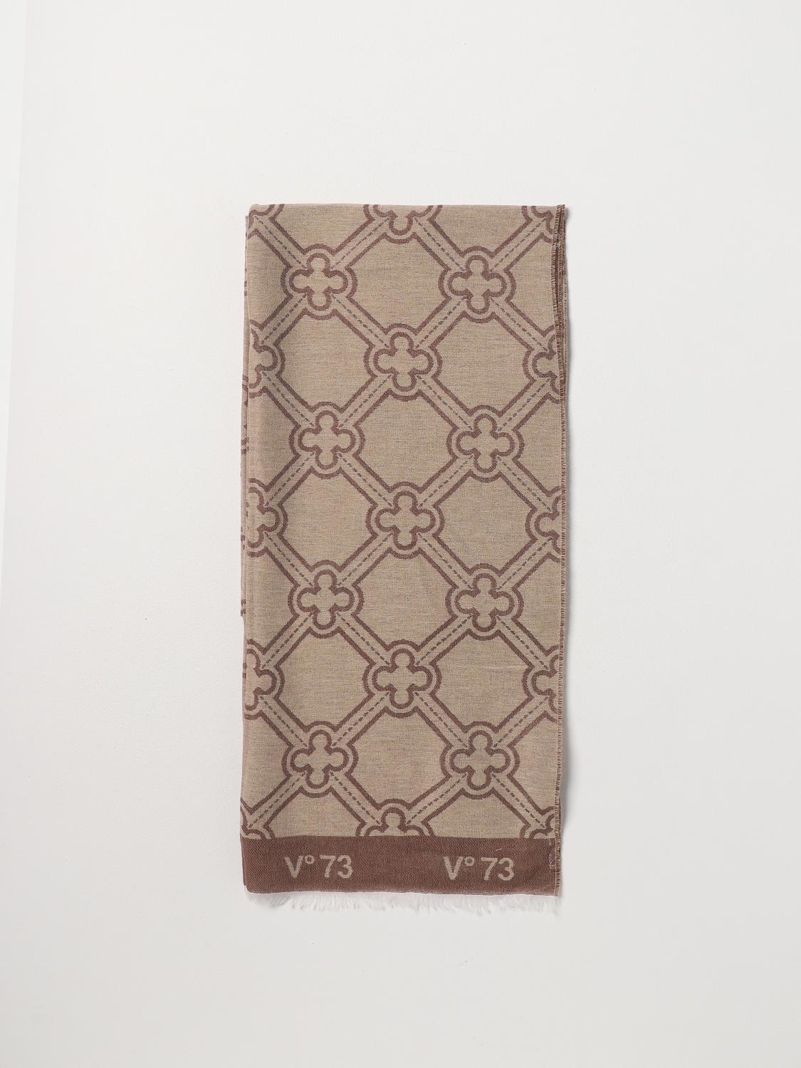 V73 SCIARPA: Sciarpa V73 in misto cotone, Naturale - Img 1