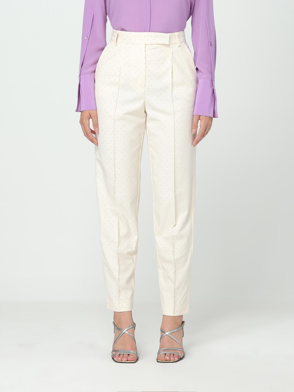 SIMONA CORSELLINI TROUSERS: Trousers woman Simona Corsellini, Ivory - Img 1