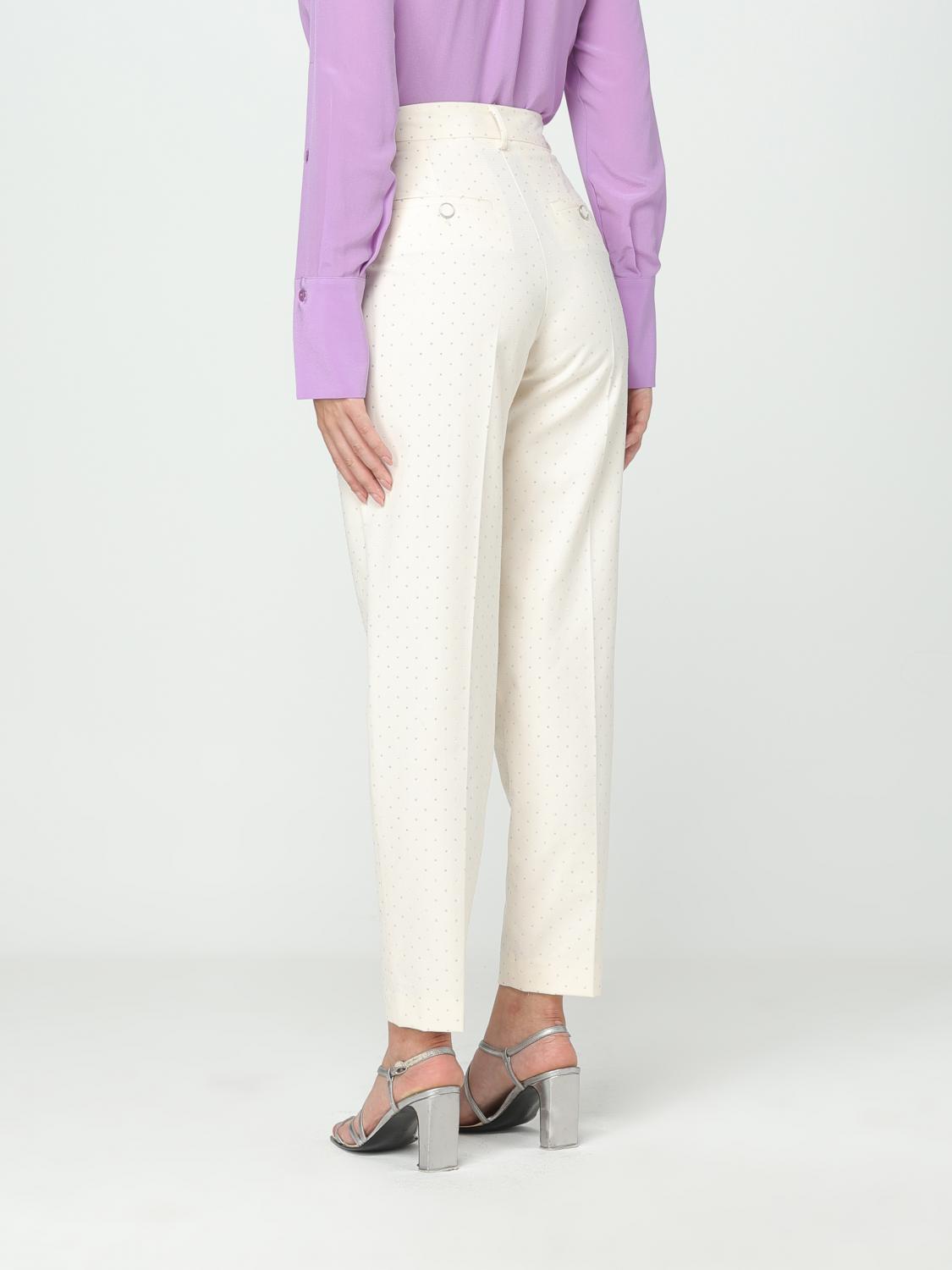 SIMONA CORSELLINI TROUSERS: Trousers woman Simona Corsellini, Ivory - Img 2