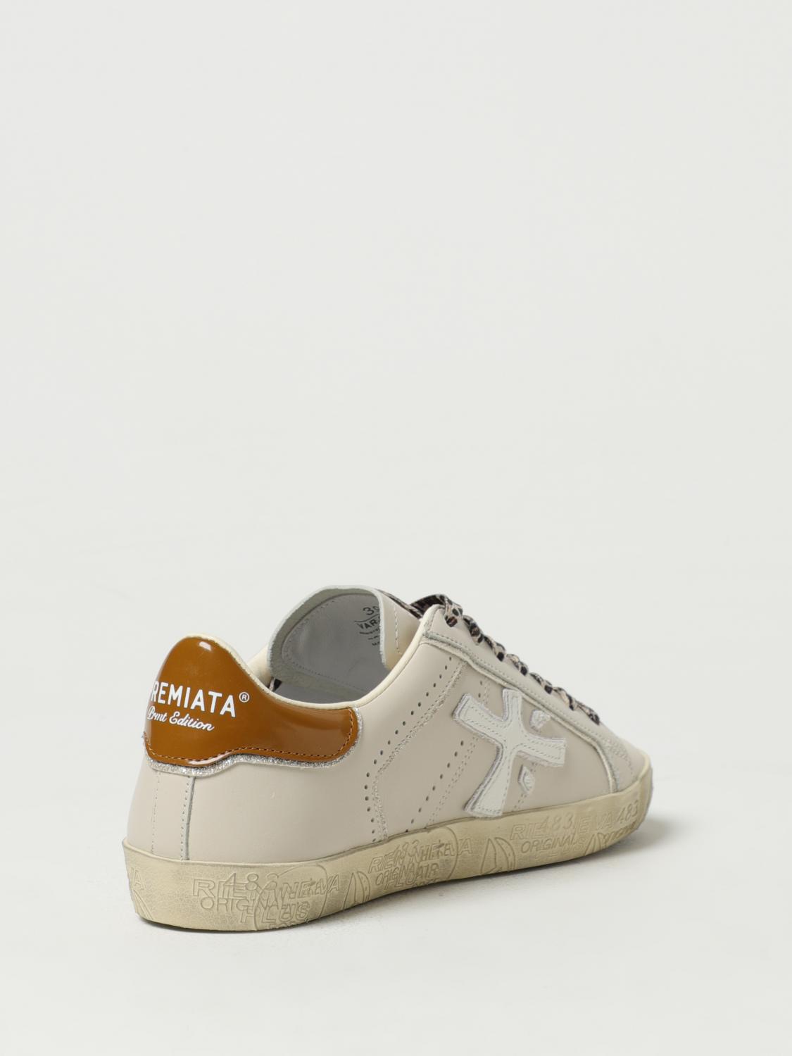 PREMIATA BASKETS: Baskets femme Premiata, Jaune Crème - Img 3