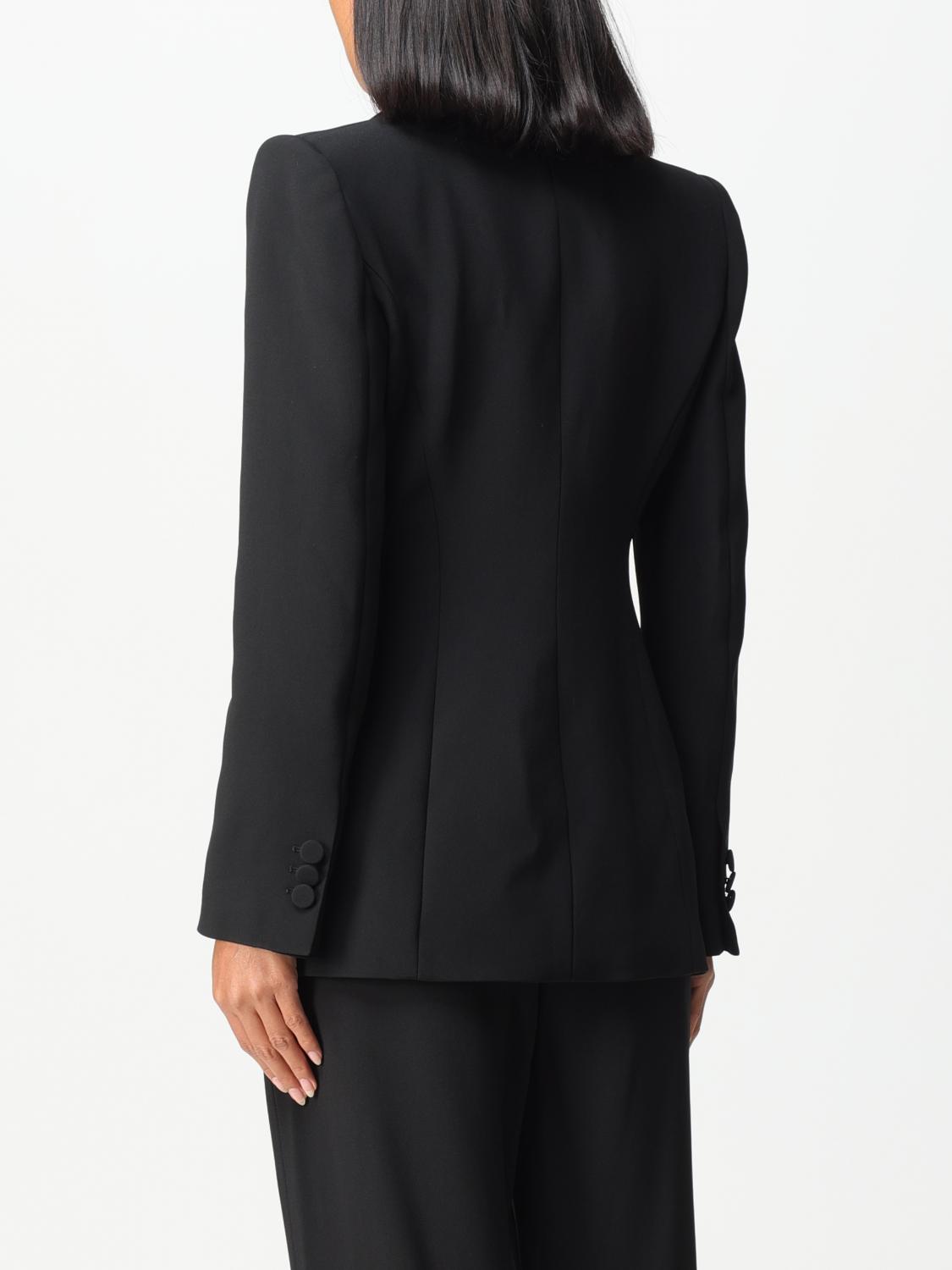 EMPORIO ARMANI CHAQUETA: Americana mujer Emporio Armani, Negro - Img 3