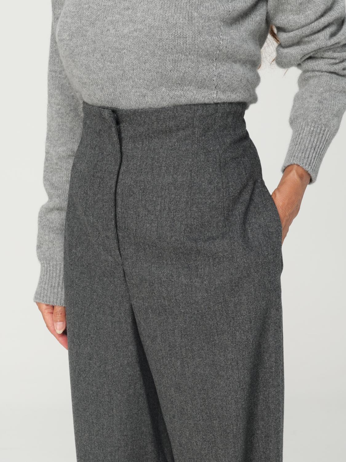 パンツ EMPORIO ARMANI Woman Pants Grey H4NP37E2109 630 Emporio Armani Outlet: Pants woman - Grey | Emporio Armani
