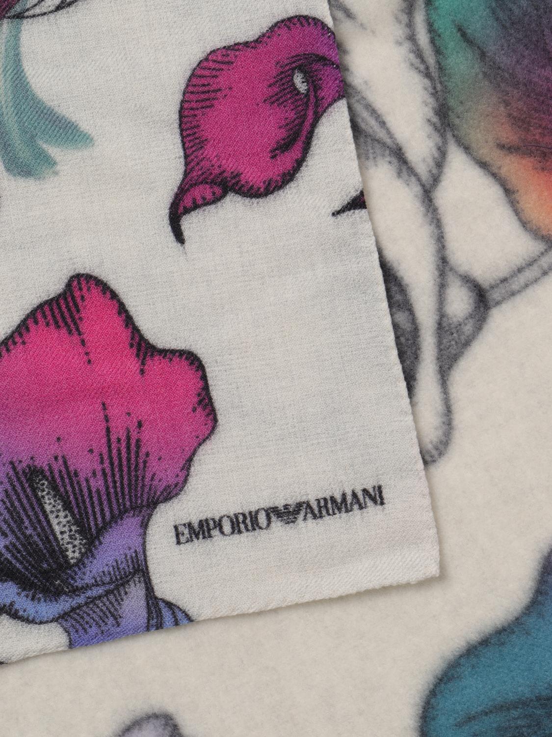 EMPORIO ARMANI SCIARPA: Sciarpa Emporio Armani in lana, Fantasia - Img 3