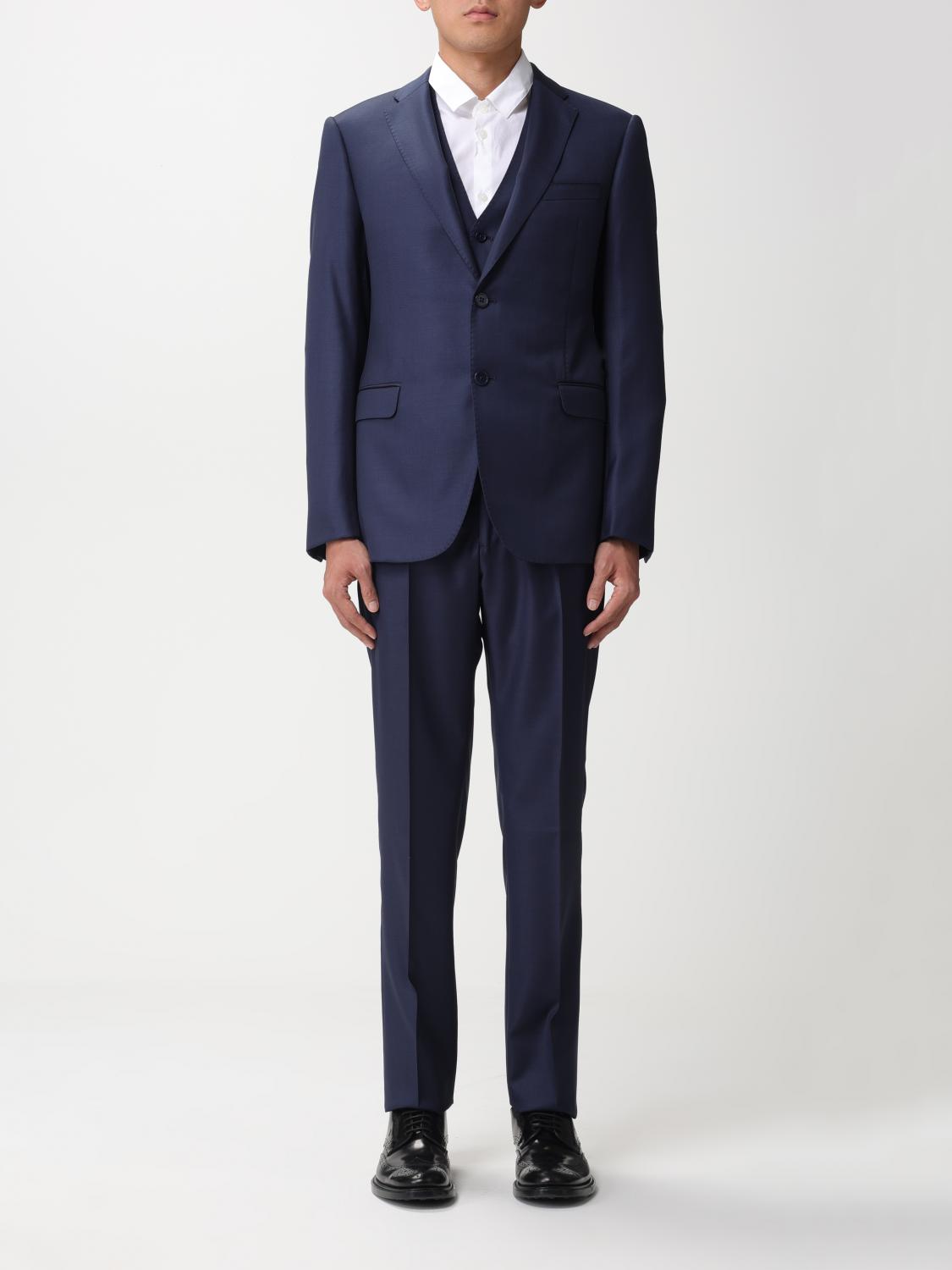 EMPORIO ARMANI Suit men Blue Emporio Armani suit H41YMT01514 online at GIGLIO.COM