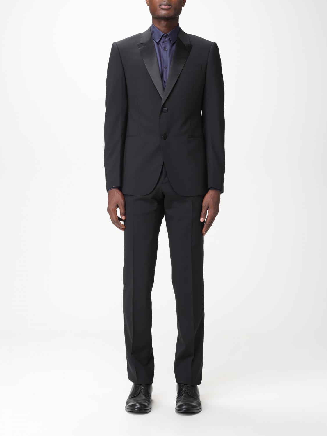EMPORIO ARMANI SUIT: Suit men Emporio Armani, Black - Img 1