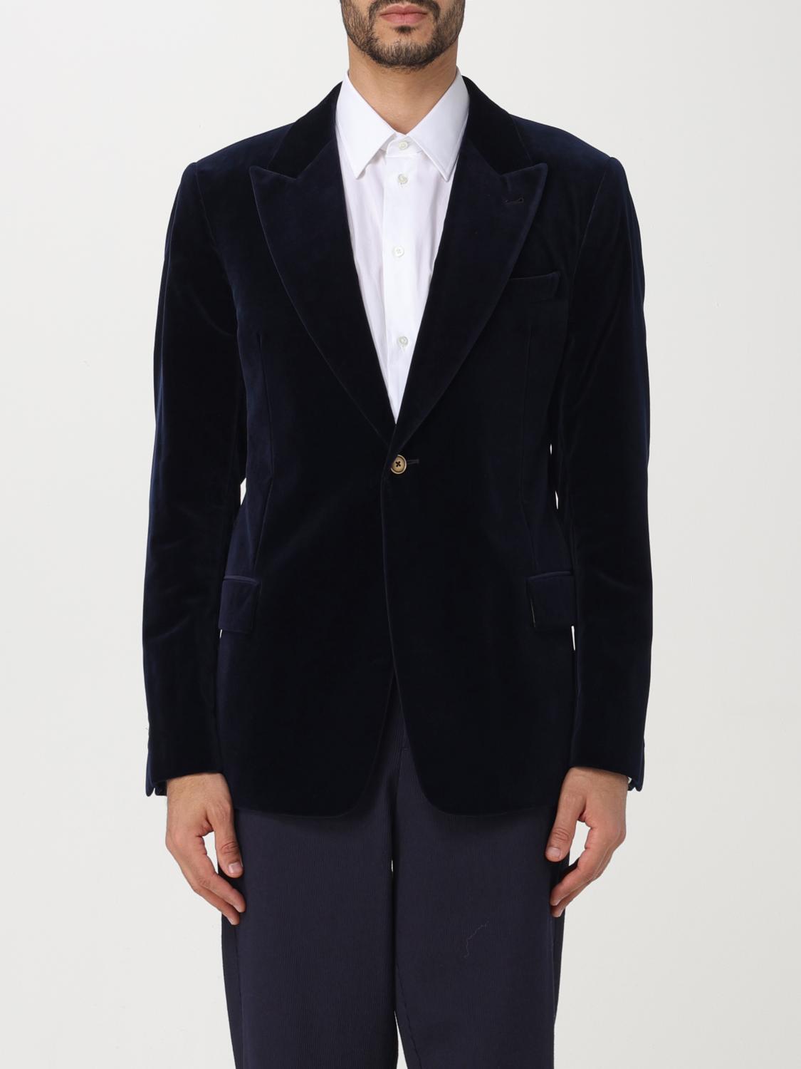 EMPORIO ARMANI: Blazer men - Blue | Emporio Armani blazer