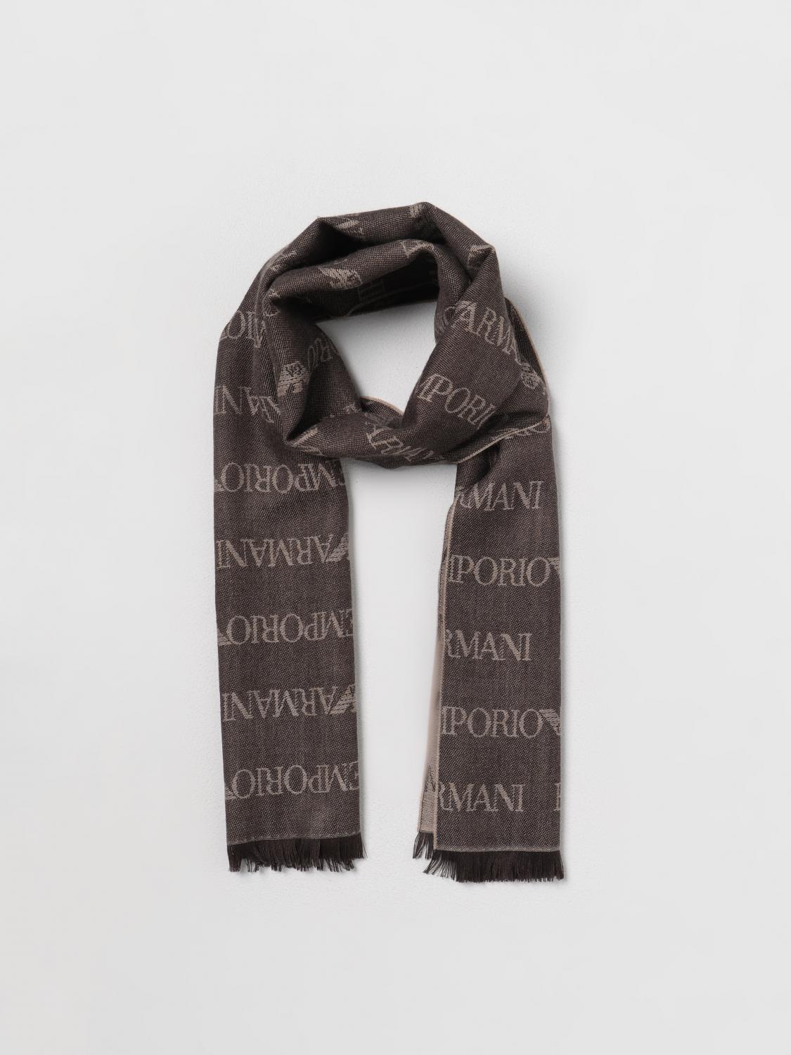 EMPORIO ARMANI SCARF: Emporio Armani scarf in virgin wool blend, Dark - Img 2