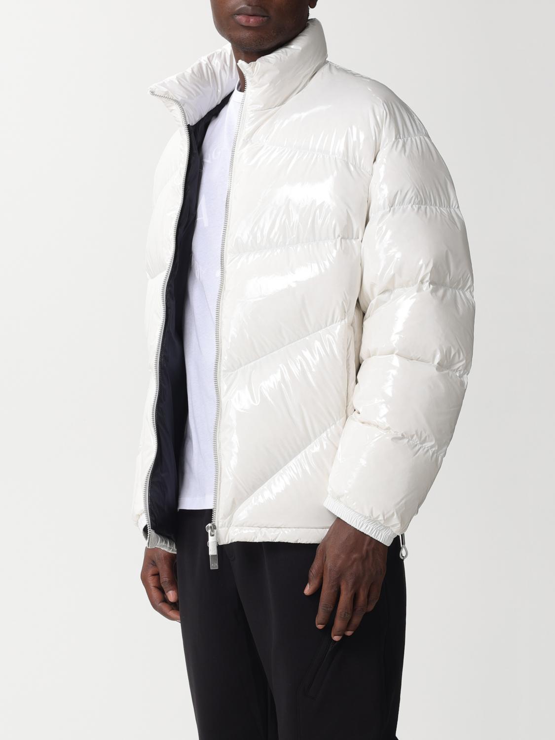 Giorgio armani ホワイト ラペルパイピング　ジャケット 52 ARMANI EXCHANGE: Jacket men - White | Armani Exchange jacket