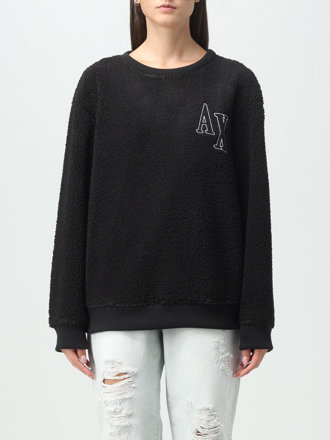 ARMANI EXCHANGE: Sudadera mujer Negro Sudadera Armani Exchange