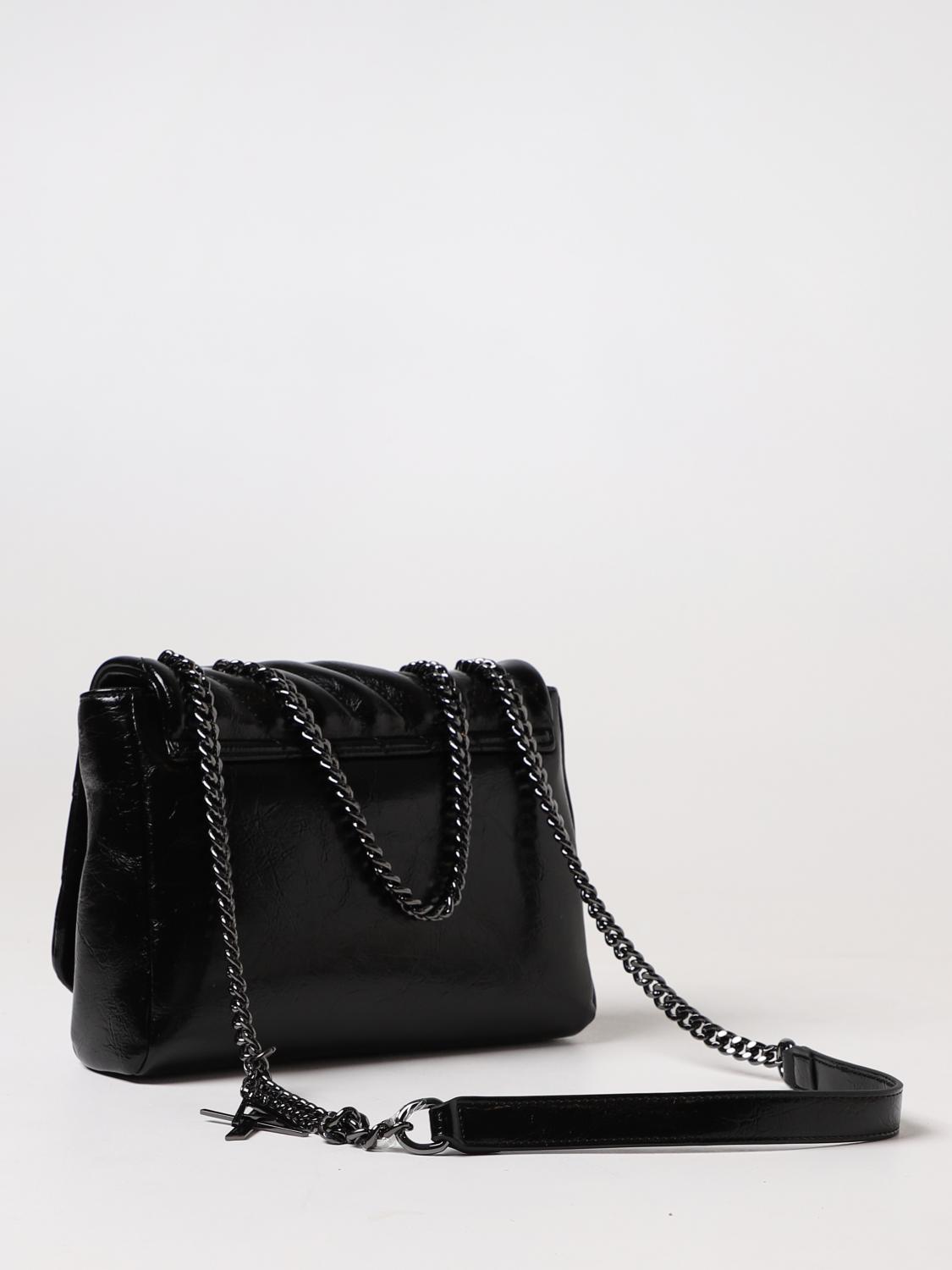 ARMANI EXCHANGE BORSA A SPALLA: Borsa Armani Exchange in pelle sintetica lucida trapuntata, Nero - Img 2