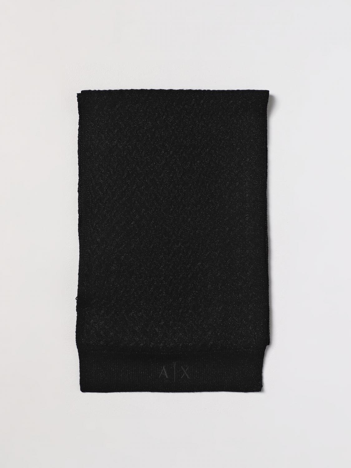 ARMANI EXCHANGE: Scarf woman - Black | Armani Exchange scarf