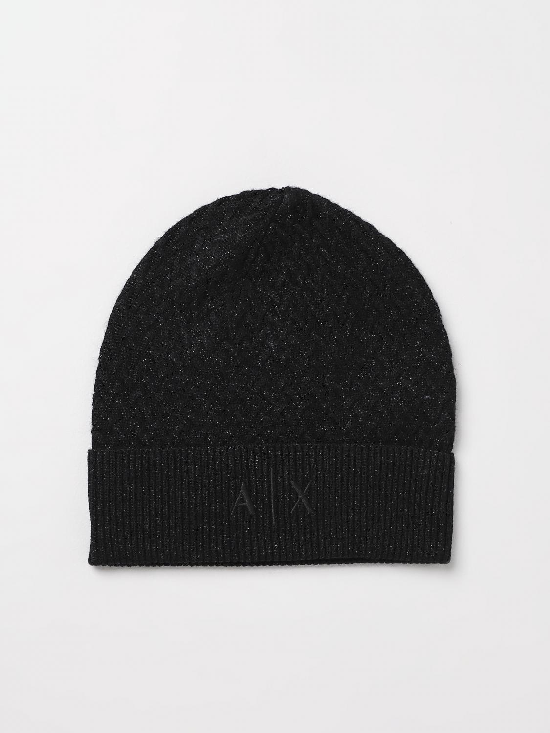ARMANI EXCHANGE: Scarf woman Black Armani Exchange hat