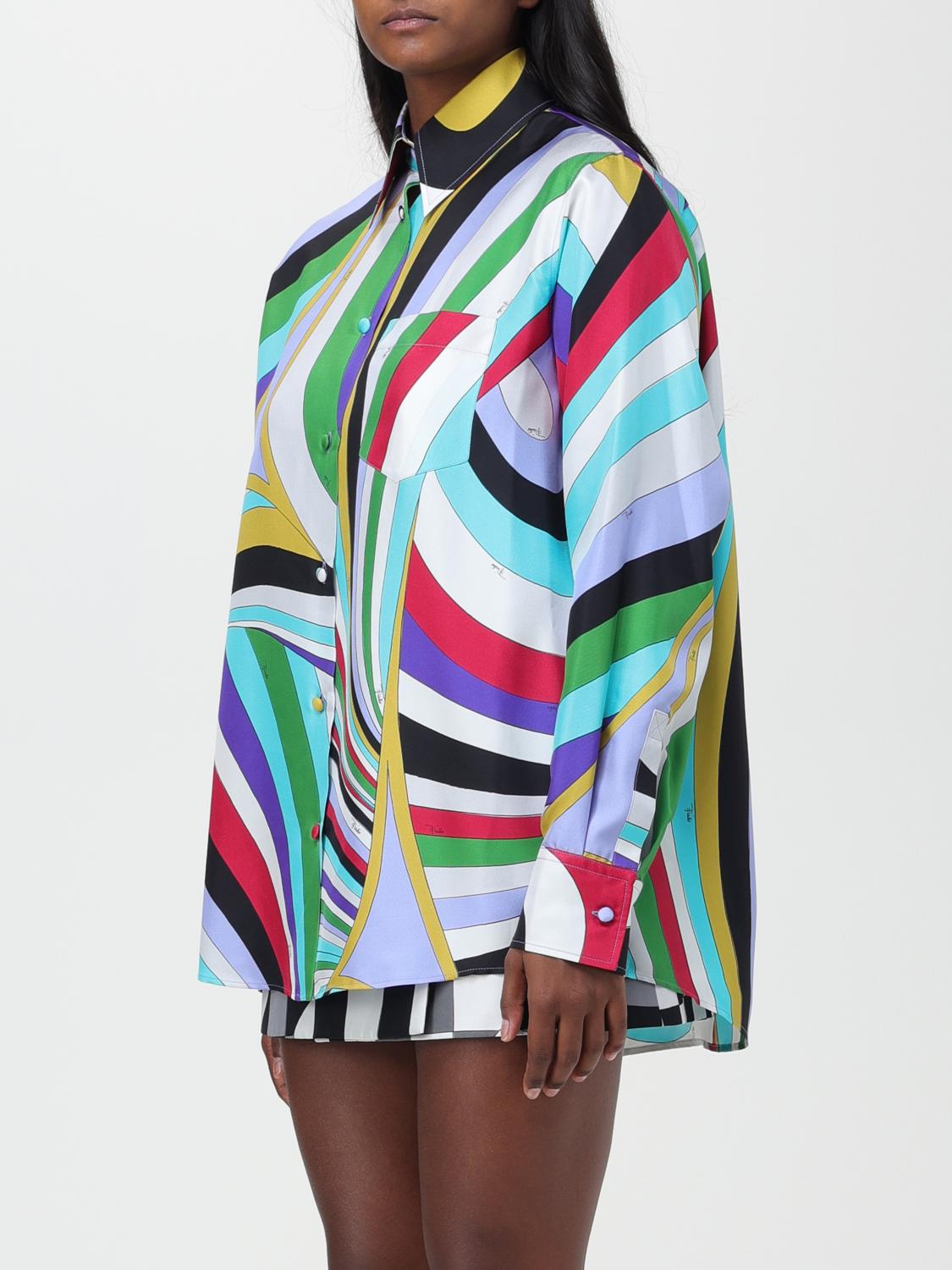 PUCCI CAMISA: Camisa mujer Pucci, Verde - Img 4
