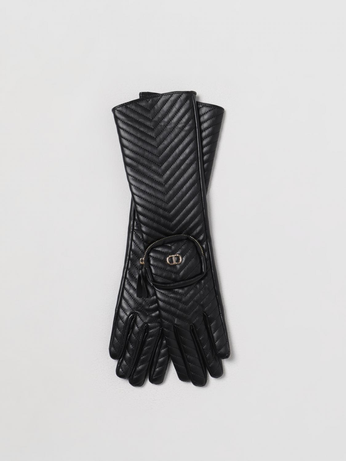 TWINSET GUANTES: Guantes mujer Twinset, Negro - Img 1