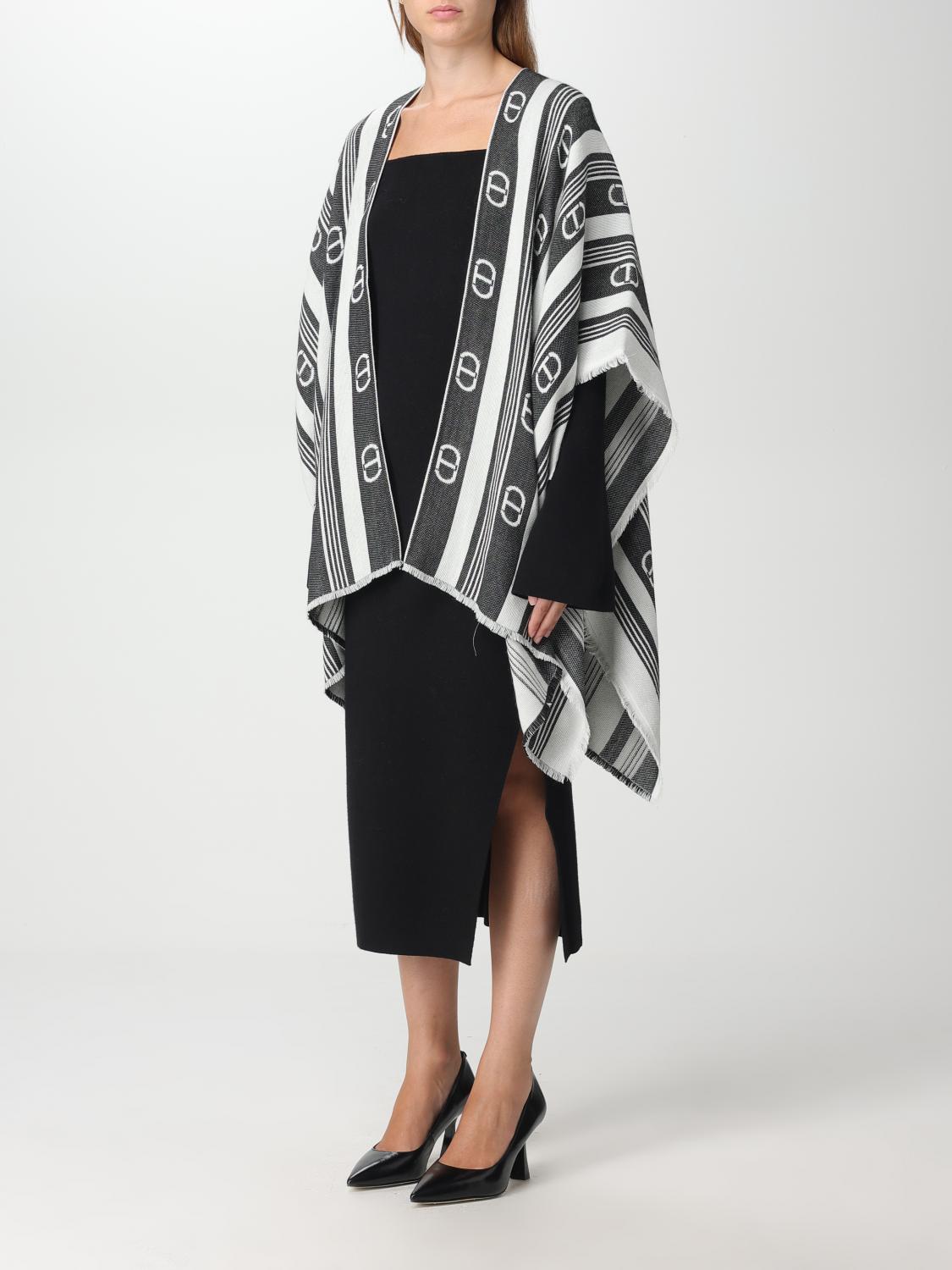 TWINSET CAPA: Capa mujer Twinset, Negro - Img 3