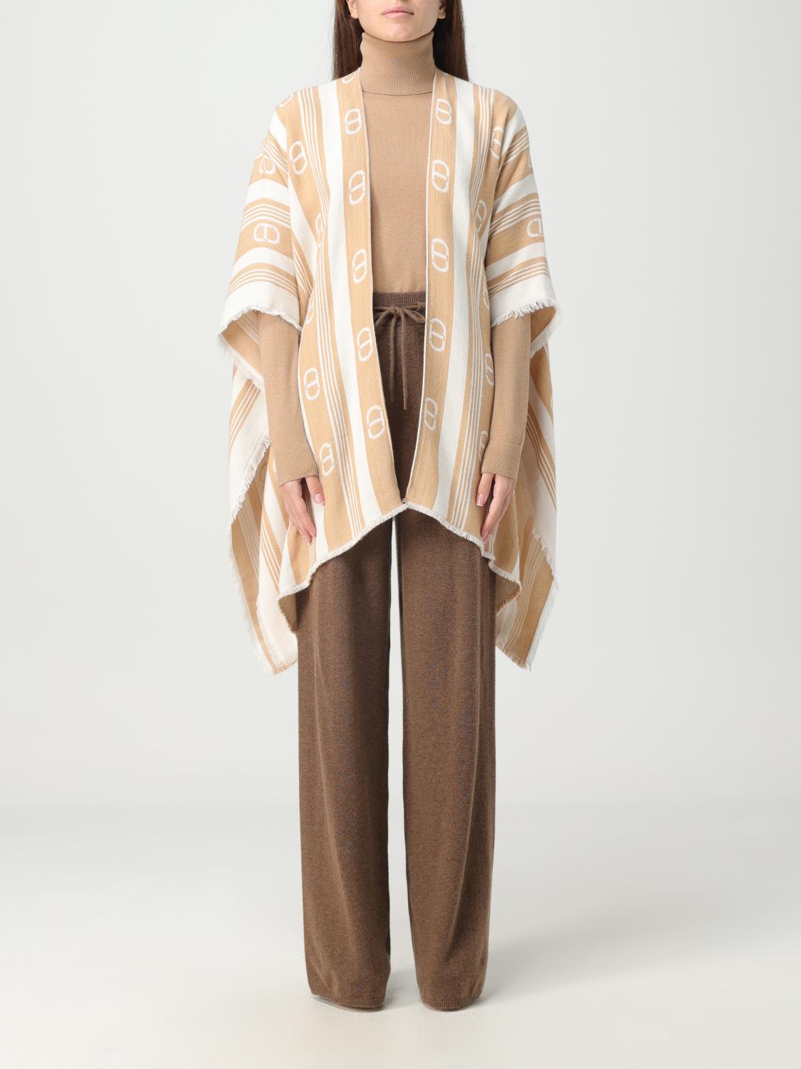 TWINSET CAPA: Capa mujer Twinset, Marfil - Img 1