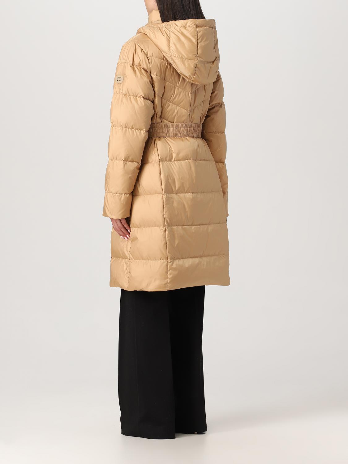 TWINSET GIACCA: Piumino Twinset in nylon trapuntato, Cammello - Img 2